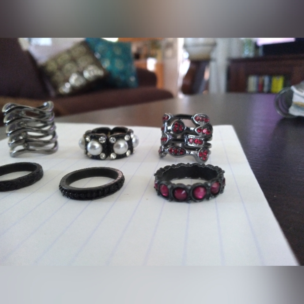 Goth ring bundle (7) - Picture 4 of 10